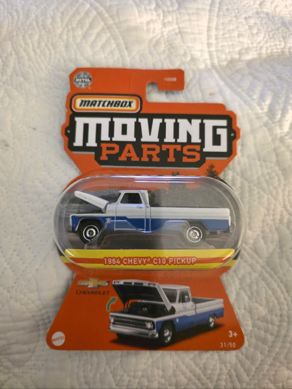 Match 1964 Chevy C10 Pickup - Blue & White